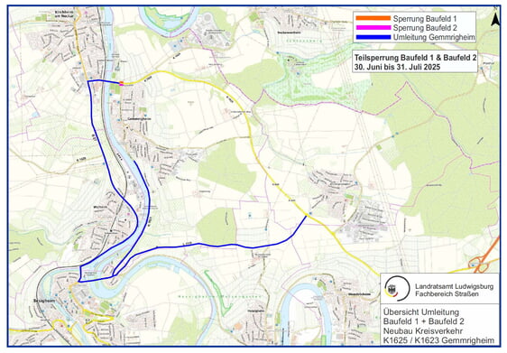 Plan: Landratsamt Ludwigsburg