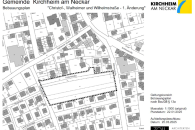 Bekanntmachung des Aufstellungsbeschlusses vom 20.03.2025 für den Bebauungsplan „Christof-, Walheimer- und Wilhelmstraße – 1. Änderung“