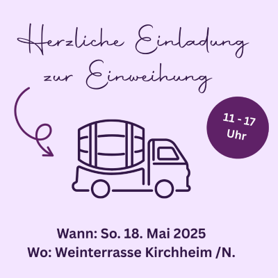 Einweihung der mobilen Weinbar 