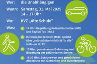 Die Unabhängigen laden zum Bürgerdialog am 31. Mai 2025 ein