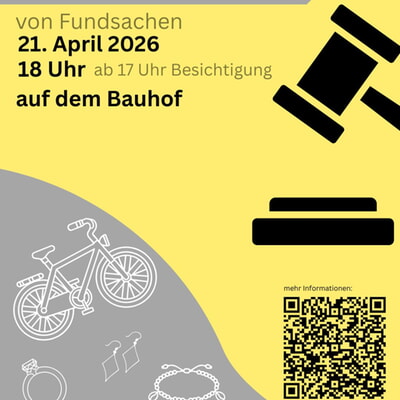 Versteigerung von Fundsachen 