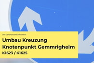 Umbau Kreuzung Knotenpunkt Gemmrigheim K1623 / K1625