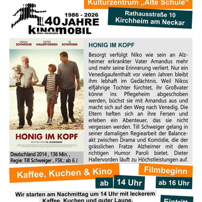 Kaffee, Kuchen & Kino - Zur Woche der Demenz 