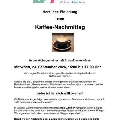 Kaffee-Nachmittag 