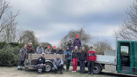 Gruppenbild Team Christbaumsammlung 2025
