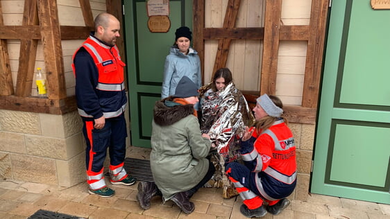 Notfall: ein unterk&uuml;hltes Kind