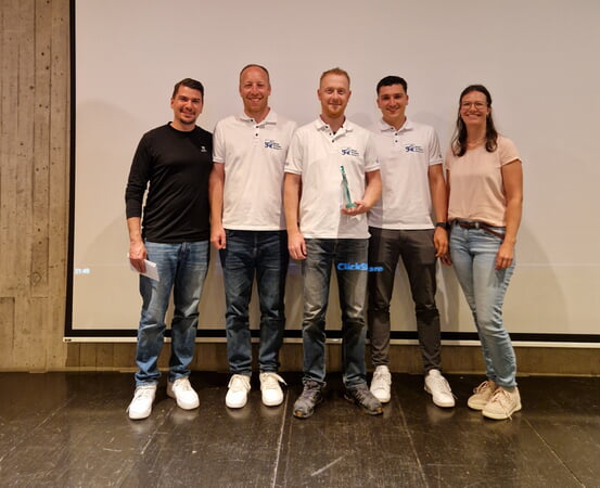 v.l.n.r. Marius Noller, Matthias Br&auml;ndle, Stephan Buck, Felix Hennige, Tamara Schweiker
