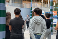 Ausstellung mit Begegnung an der Schule auf dem Laiern