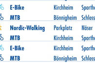 Termine Outdoor Programm jeden Mittwoch