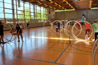 Ferienprogramm Rhönradturnen – eine runde Sache