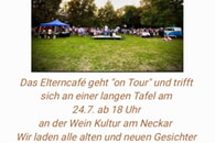 Die Elternschaft des Elterncafés geht on Tour und lädt herzlich dazu ein