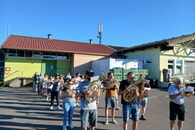 Gemeinsame Marschmusikprobe f&uuml;r das Kelterfest