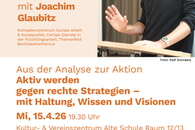 Herzliche Einladung zum Vortrag und Workshop