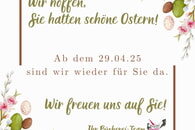 Nächste Woche sind wir wieder für Sie da