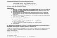 Einladung zur Generalversammlung