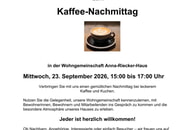 Herzliche Einladung zum Kaffee-Nachmittag