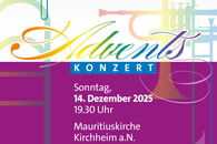 Herzliche Einladung zum Adventskonzert am Sonntag, 14.12.2025