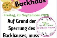 Absage des Backhausevents