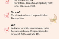Der Eltern-Baby-Treff kommt aus der Sommerpause zur&uuml;ck